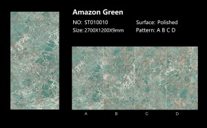 Amazon Green Porzellanplatte Sinterstein