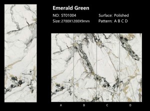 Emerald Green Porcelain Slab Sinterer Stone